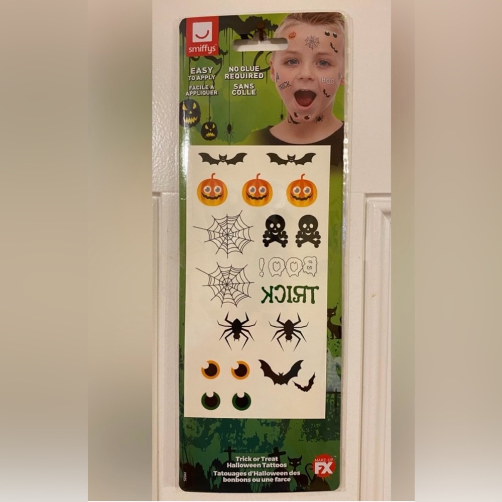 Halloween Face Temporary Tattoo Set for Kids
